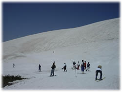月山スキー場ゲレンデ